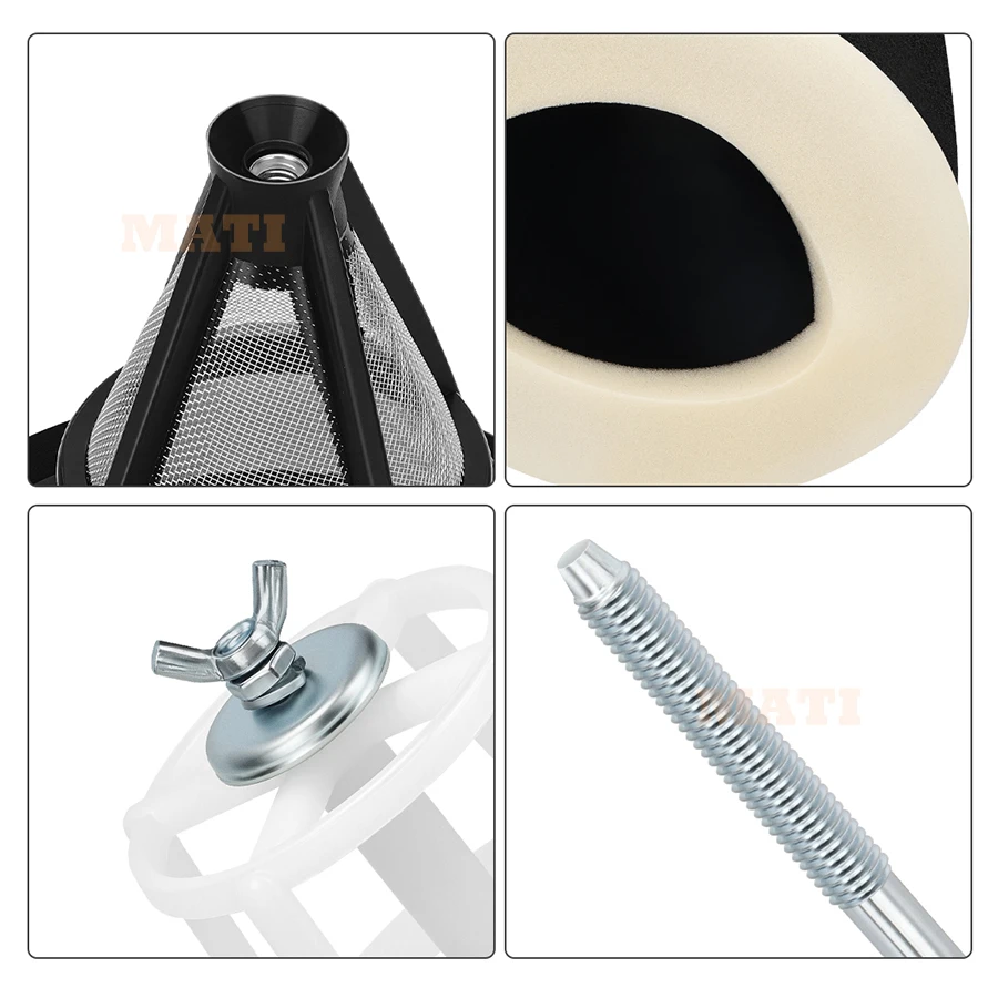 Air Filter Cage Guide Holder Kit For Yamaha YFZ450 YFZ450R YFZ450X YFZ450R SE 2004-2024 O.E.M# 5D3-14459-00-00 5TG-14458-00-00
