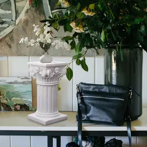 Griechische Säulenharzstatue für Dekorationstisch, Römische Säulen, Säulen, zentraler Teil, weiße Skulptursäule 11 Hauptverkäufe griechische Säulen - №8