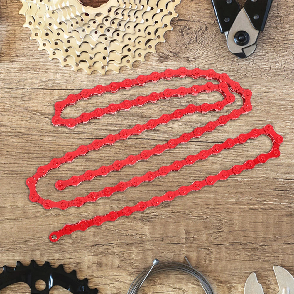 

3pcs Bicycle Chain 94Links Colorful Bike Chains for Road Bikes Easy Installation Durable Metal Practical Cycling Supplies