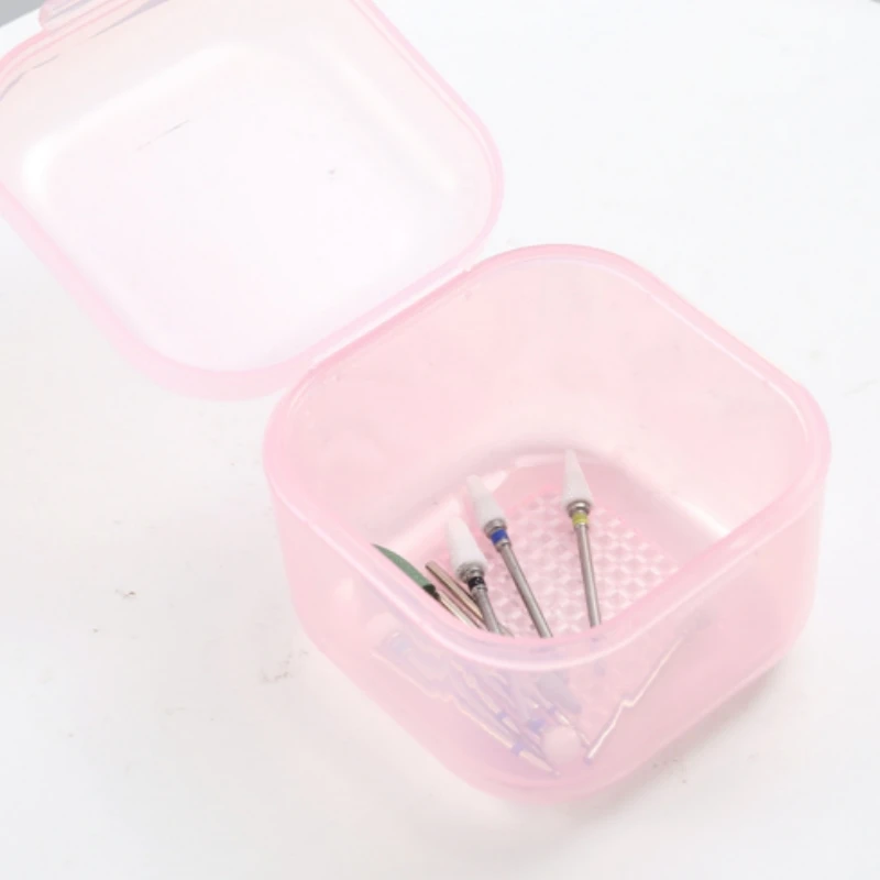 Dental Burs Disinfection Box Heat-Resistant Burs Drills Soak Sterilization Case Dentistry Tools
