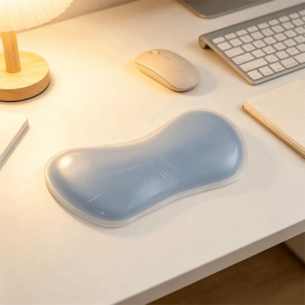 Soft Silicone Mouse Wrist Rest Anti Slip Transparent Base Silicone Wrist Support Non Slip Hand Pillow Cushion Wrist Pad Home Use