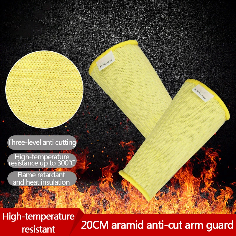 manga-de-isolamento-termico-de-aramida-20-45cm-resistente-a-cortes-retardante-de-chamas-e-resistente-a-altas-temperaturas