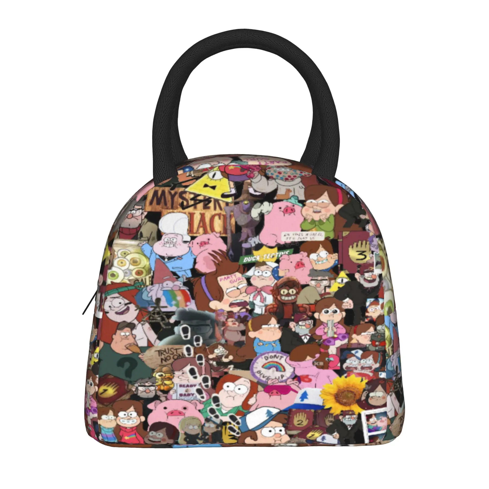 Insulated Lunch Bags Gravitys Falls Accessories  Lunch Container Multifunction Cooler Thermal Bento Box For Travel
