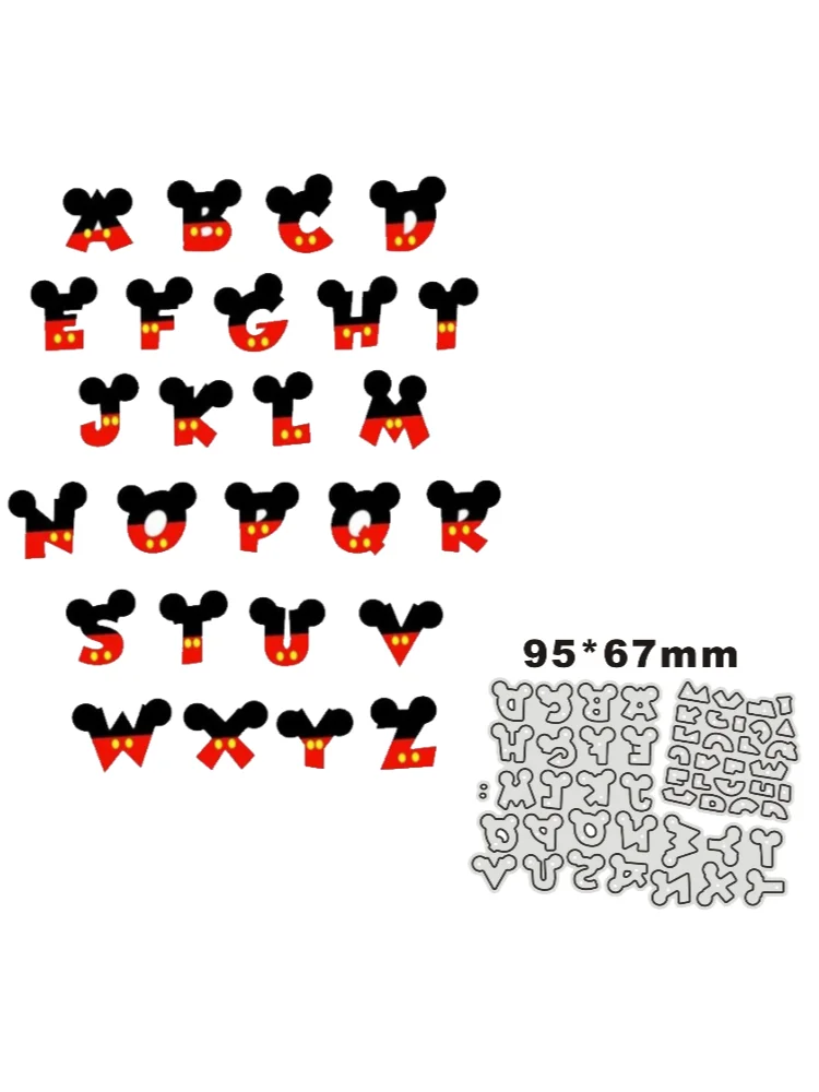 Disney Metal wykrojniki szablony list dla DIY Scrapbooking Album znaczek karta papierowa tłoczenie 2022 nowy Die Cut