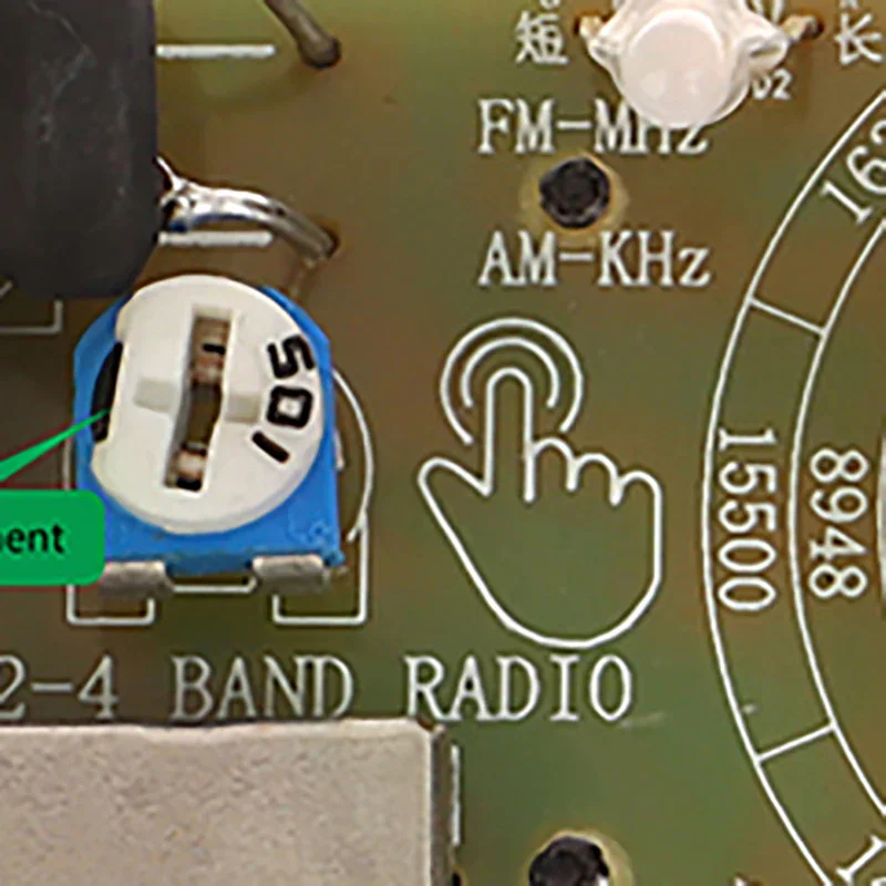 AM/FM/SW Medium Wave Shortwave Radio Full Band Receiver Headphone Radio Module Volume Adjustable