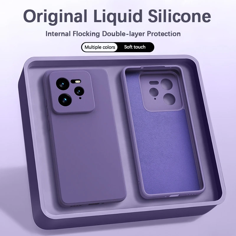 Capa de Silicone Líquido Macio para Celular Realme GT7 Pro Racing GT 7 7T 5G, Capa de Proteção de Lente Original Clássica com Design de Borda Reta
