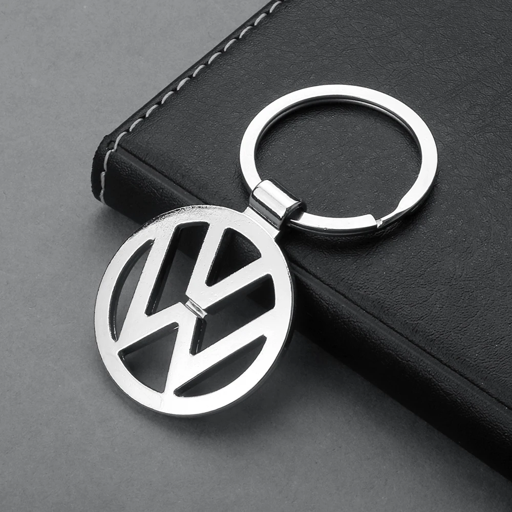 1pcs Car Keychain Pendant  Zinc Alloy Badge Key Chain Keyring For Volkswagen VW Golf 4 5 6 7 Bora MK7 Beetle Touran Tiguan B6