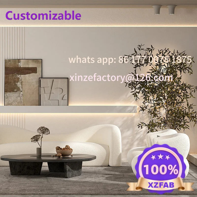 Customizable Sofa Living Room Modern Simple Nordic Light Office Reception Room Fabric Special-shaped Arc
