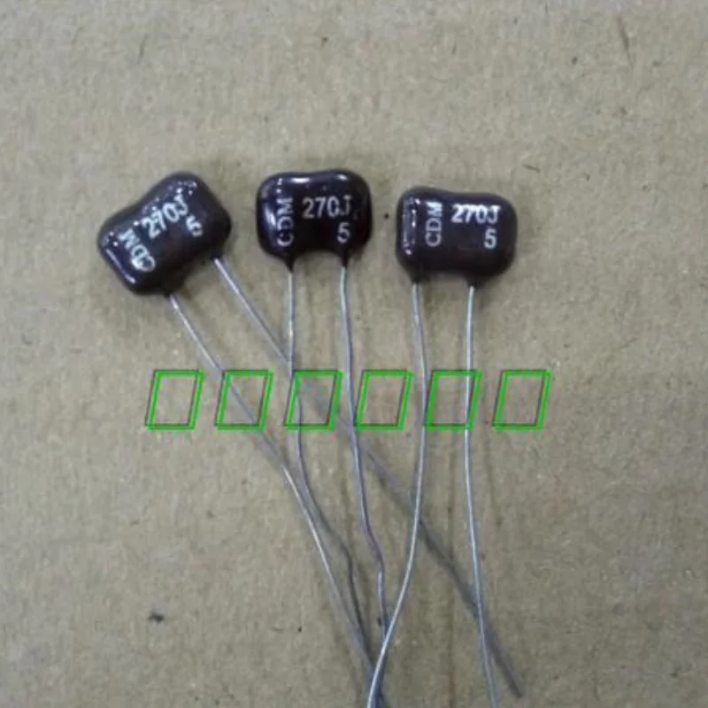 

5PCS Mica Capacitor 300V 270P 271 Original CDM Silver Mica Capacitor Pin Distance 3mm