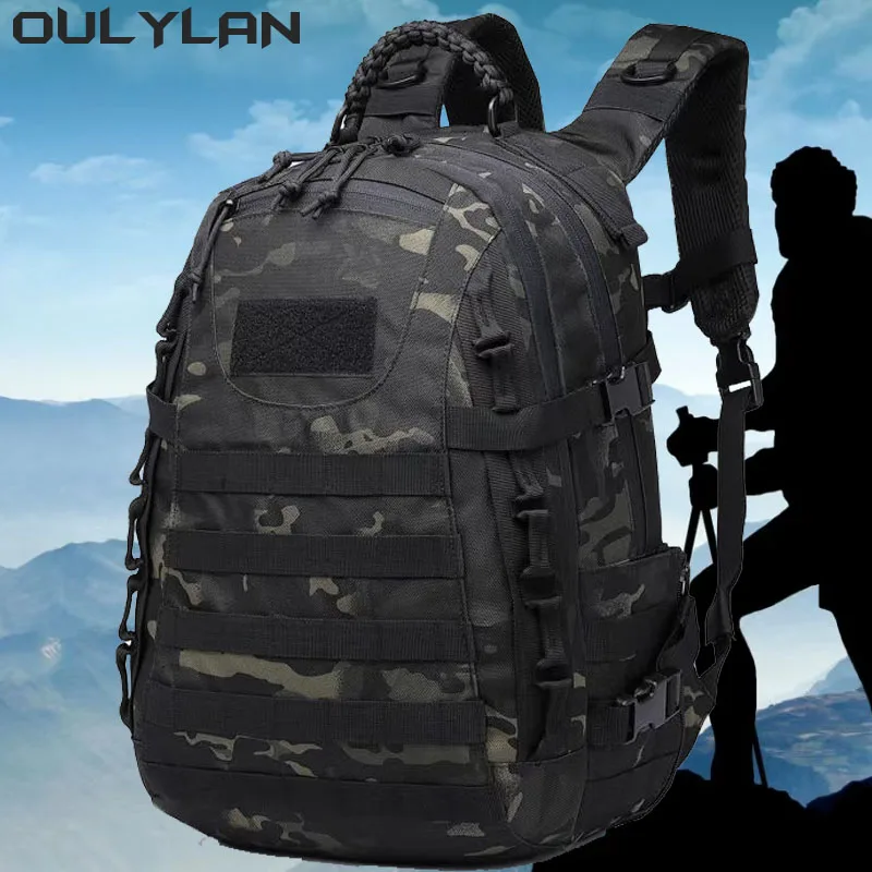 

OULYLAN Camouflag Camping Hiking Tactical Man Military Army Molle Rucksack Outdoor Trekking Hiking Hunting Climbing Bag Mochila