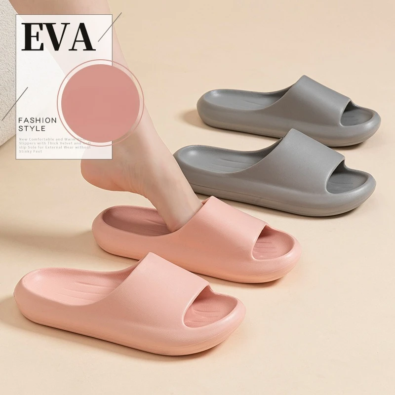 YNPO Women Platform Slippers Summer New Thick Bottom EVA Sandals with Arch Support Comfy Beach Shoes Unisex House Bath Slides