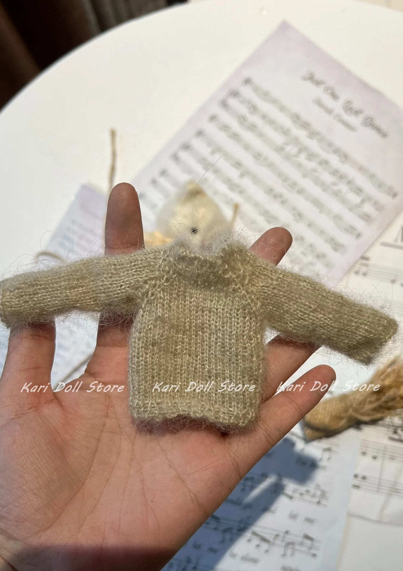 Kari Doll Clothes and skirts 2025 Stick needle sweater woolen coat simple literary doll set for Landazz Landoudou Doll