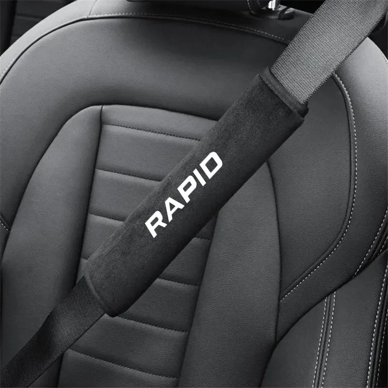 2 pezzi coprisedili per Auto cintura di sicurezza protezione per le spalle coprisedili morbidi per Auto per SKODA RAPID Car Interior Accessories