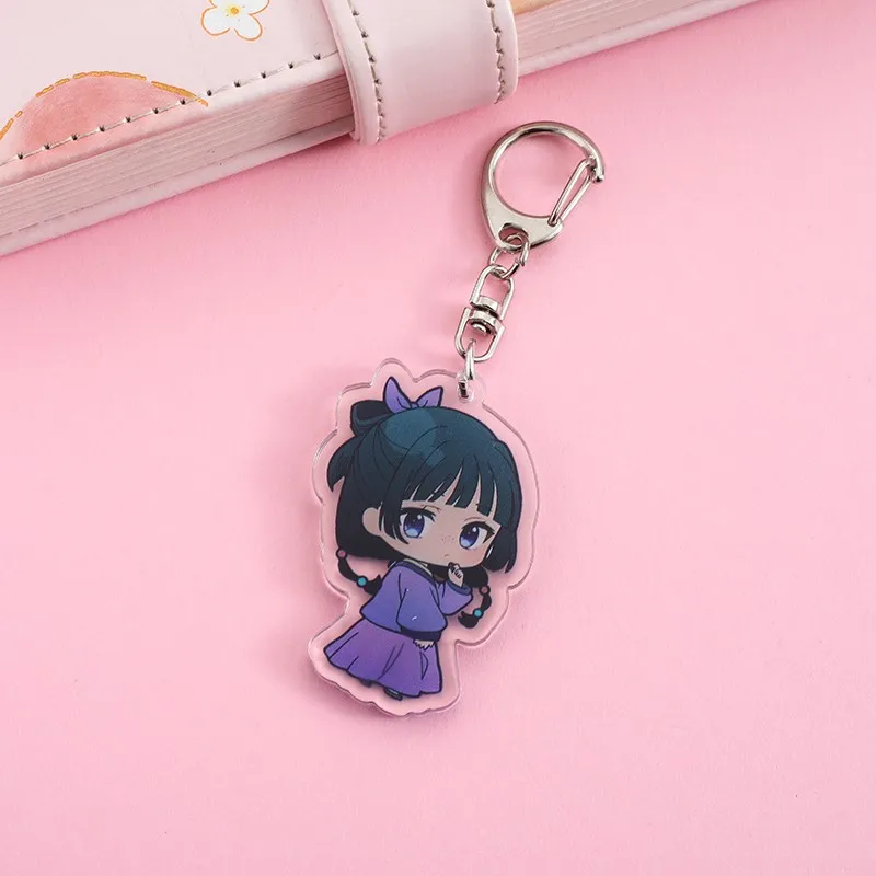 1/8Pcs Anime The Apothecary Diaries Acrylic Keychain Cute Backpack Pendant Funny Bag Charms Accessories Decoration Holiday Gifts