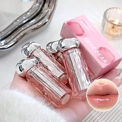 Gegebear Glass Crystal Translucent Lip Glaze Moisturizing Mirror Long-lasting Lip Gloss