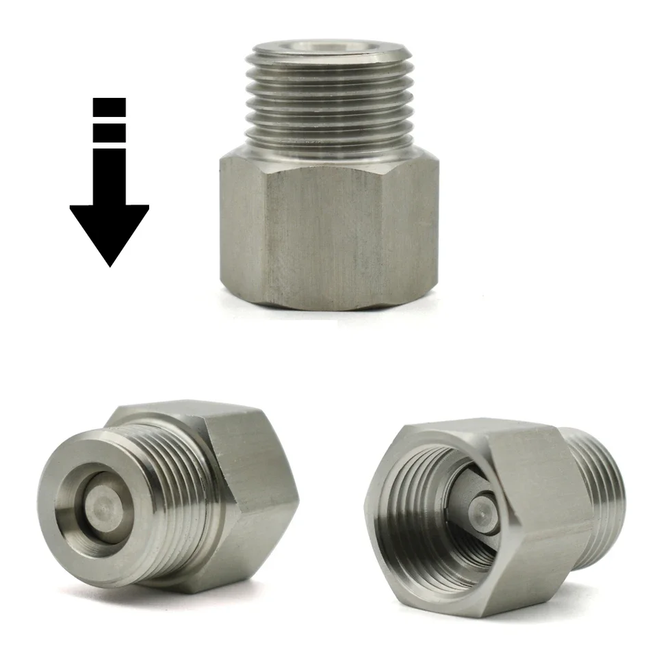 1/4 3/8 1/2 3/4 1 inch BSP female thread hex check valve vertical flow design stainless steel 304 construction max pressure 850