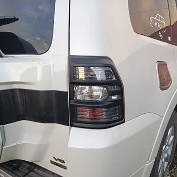 適用於三菱帕杰羅 V87/V93/V95/V97 2007-2022 的汽車 ABS 尾燈罩啞光黑尾燈框後燈罩 6 最佳銷售 三菱藍瑟尾燈罩 - №2