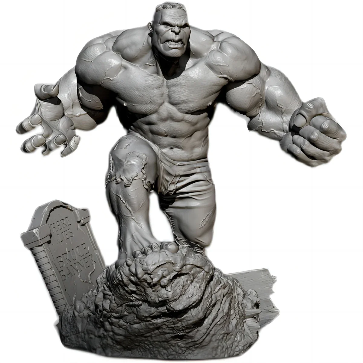 

75mm resin figure unpainted model kit, angry giant, unassembled and unpainted GK