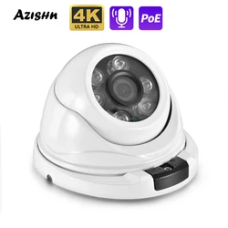 Câmera IP de Segurança Externa, 2.8mm Grande Angular, 8MP, 4K, Detecção Humana AI, H.265, Onvf CCTV, Cúpula de Metal, IR, 5MP, 4MP, POE