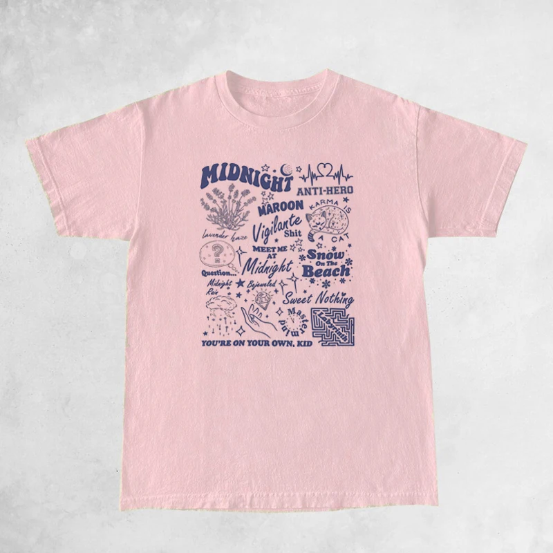 Kobiety Vintage koncert muzyczny T Shirt na co dzień z krótkim rękawem Fandom koszulki z nadrukami modny modne t-shirty damski hipisowski bluzki