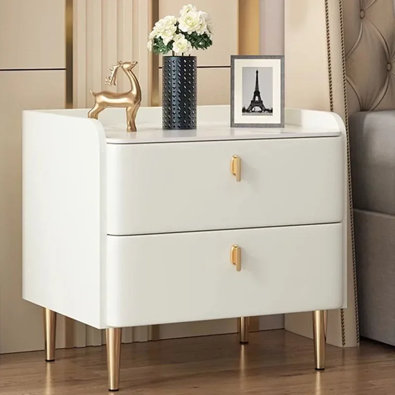 Italian Organizers Nightstands Pretty Kawaii Aesthetic White Rustic Bedside Table Luxury Mobile Table De Chevet Home Furnitures