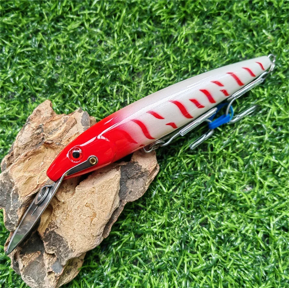 

130 мм 32,5 г плавающие 0-5 м троллинг гольян рыболовные приманки стальные искусственные приманки для губ для тунца морская рыболовная приманка