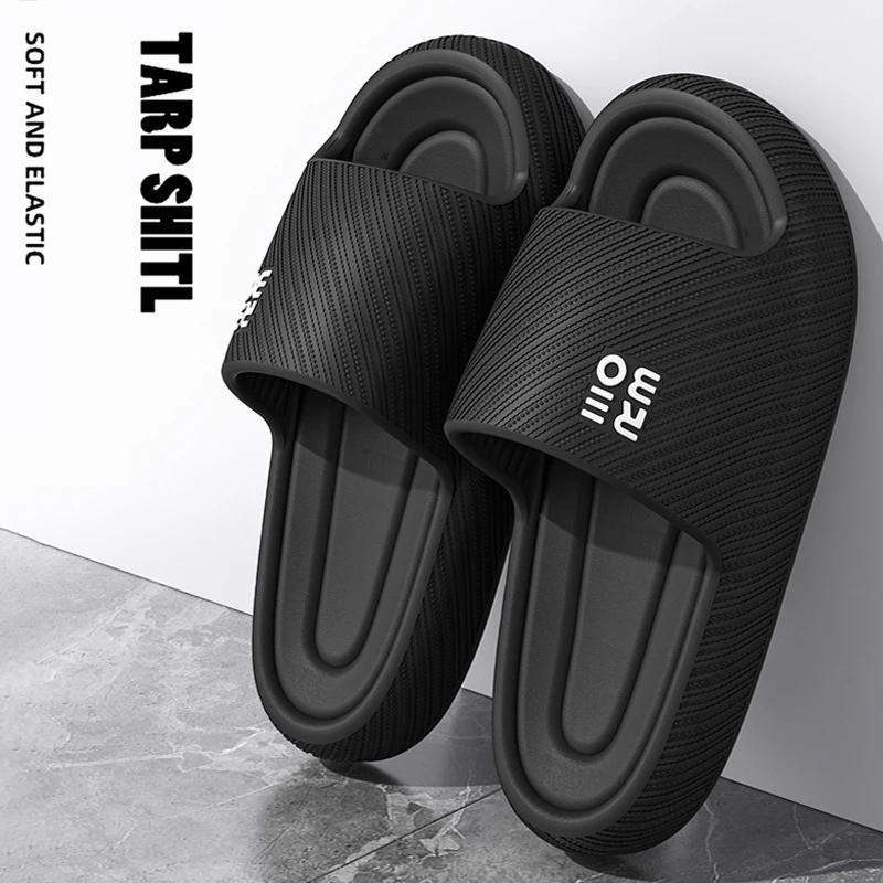 الصيف شباشب على الموضة حذاء رجالي سحابة النعال للمرأة المنزل صندل مسطح تدليك الوجه يتخبط الأزواج الحمام داخلي الشرائح