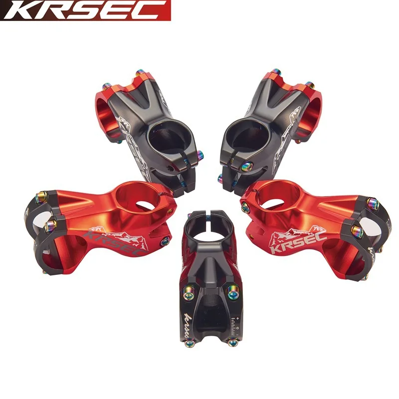 KRSEC MTB Bicycle Handlebar Stem Ultra Light Riser 31.8*28.6mm 55mm Alloy CNC Road Mountain Bike Bridge Tee MTB Table Bike Parts