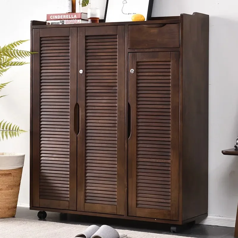 

Household entrance corridor breathable stairs door cabinet outdoor corridor with wheels