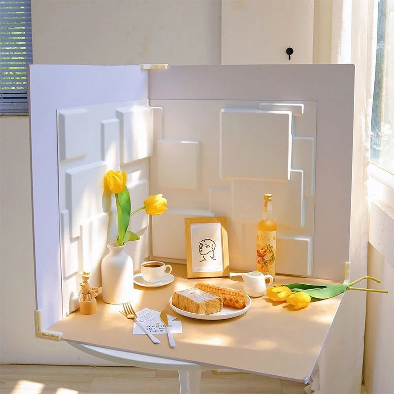 50*50 سنتيمتر ثلاثية الأبعاد مجسمة التصوير خلفية مجلس خلفية بلون خلفية موجة مجلس للاستوديو صور اطلاق النار