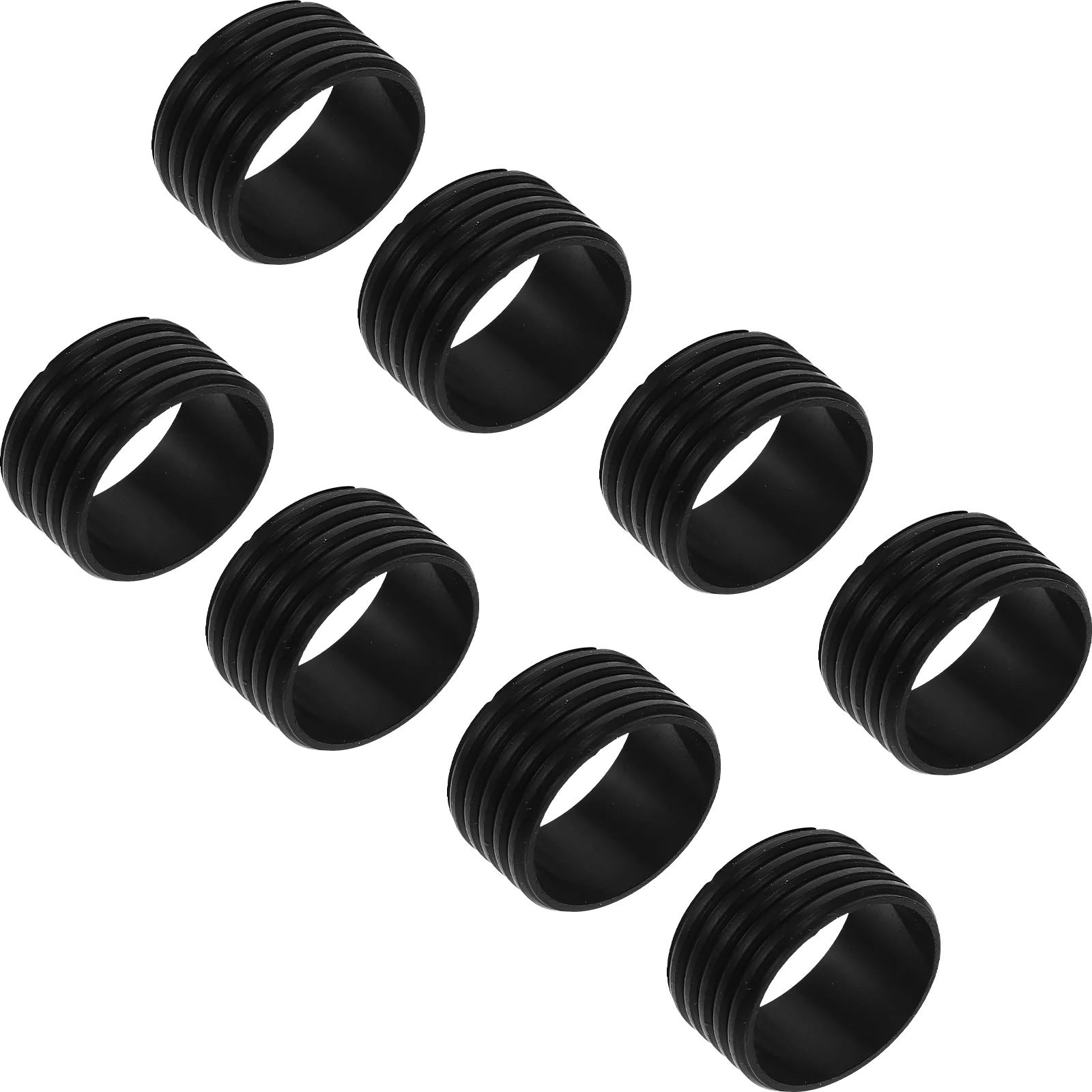 

8 Pcs Tennis Racket Rubber Ring Grip Rings Bands Small Fixer Professional Silica Gel Silicone Handle Saver