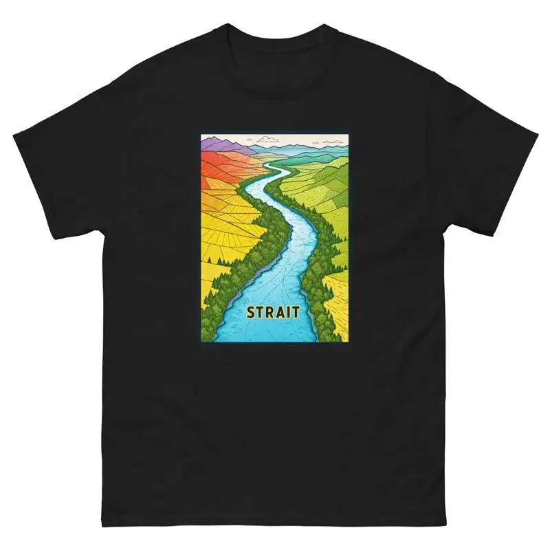 Strait Geographical Landscape Location Scenery T Shirt