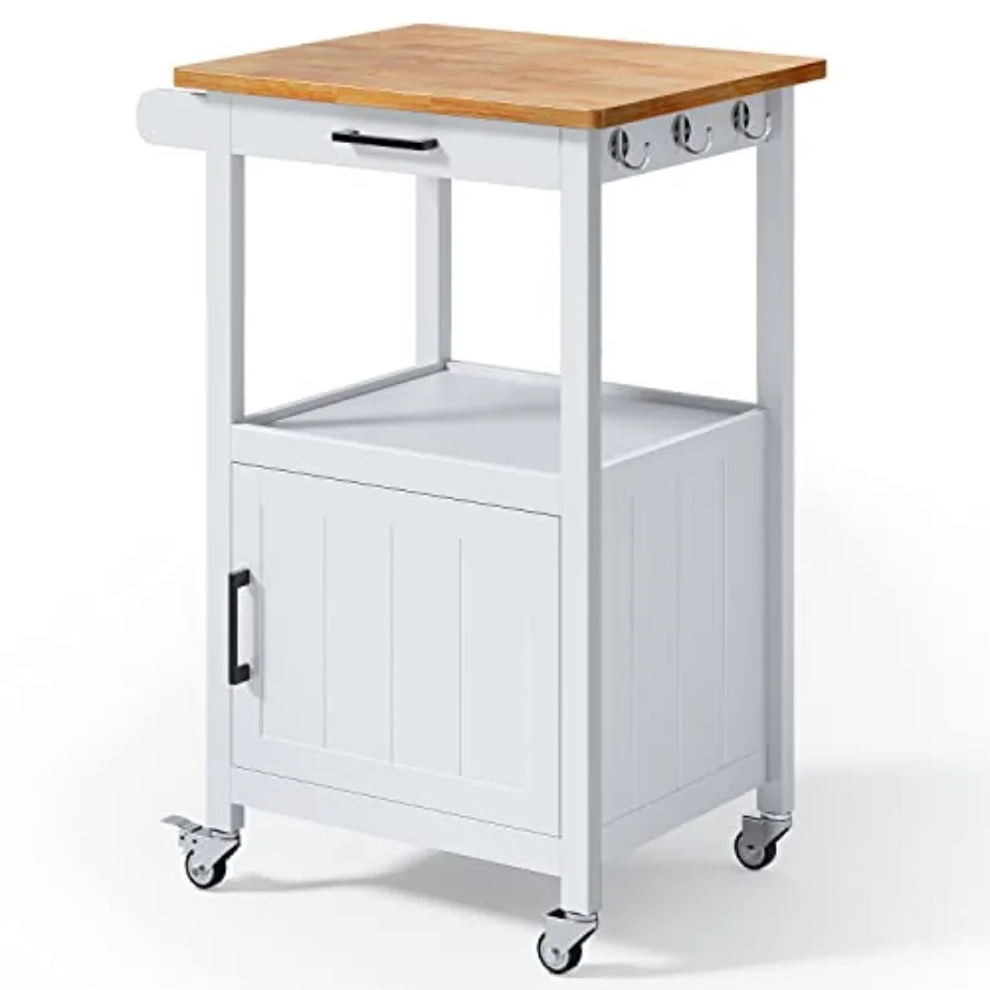 

Kitchen Cart with Drawer Small Kitchen Island on Wheels Microwave Cart Small Home Coffee Bar Microwave Stand Rolling Kitchen Is