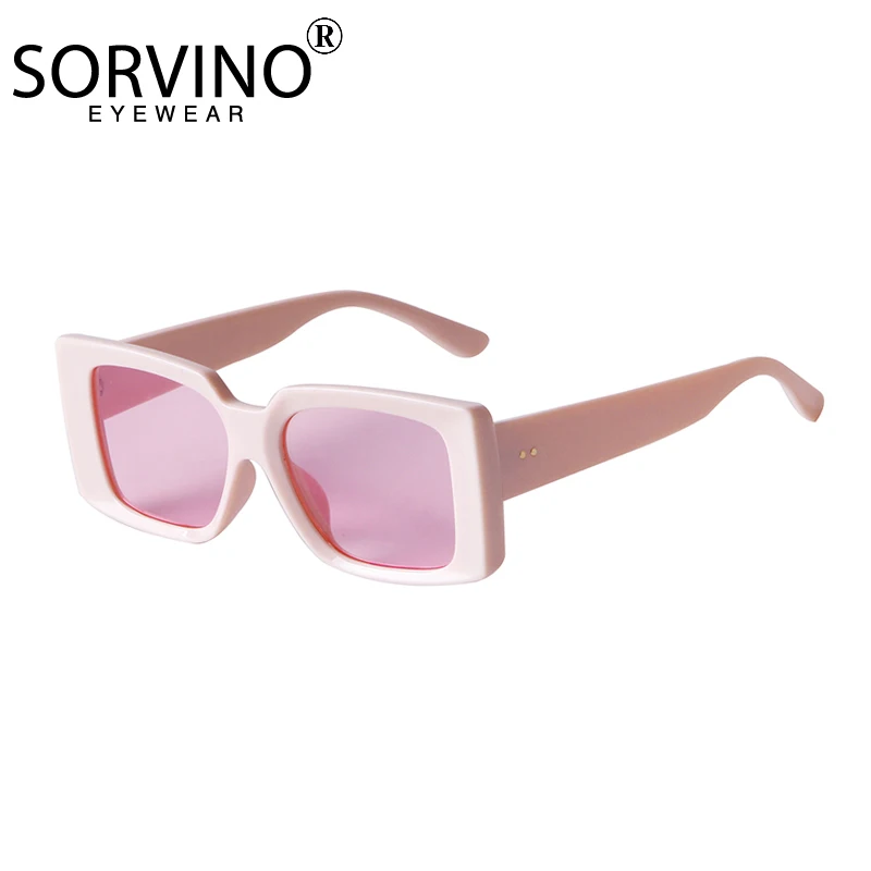 SORVINO Small Square Sunglasses Women Retro Sun Glasses Men Brand Travel Trendy Rectangle Candy Colors Eyeglasses Female UV400