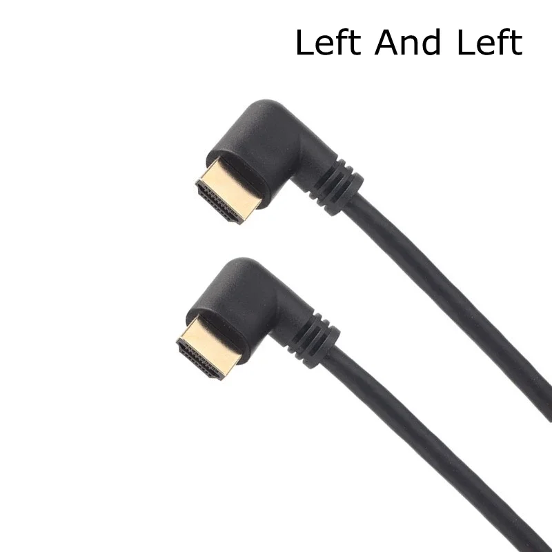 90 Degree Left/Right Angle 8K 60HZ UHD Ultra HD HDMI-Compatible 2.1V Male To Female Cable 4K 120HZ 15cm 50cm 1M for Xbox PS4 PS5