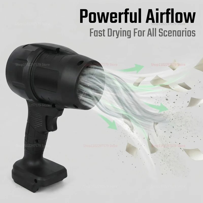 

Cordless Electric Air Blower Turbo Fan Handheld Leaf Snow Sand Cleaner Portable Yard Garage Workshop Outdoor Tool Compact Powerf