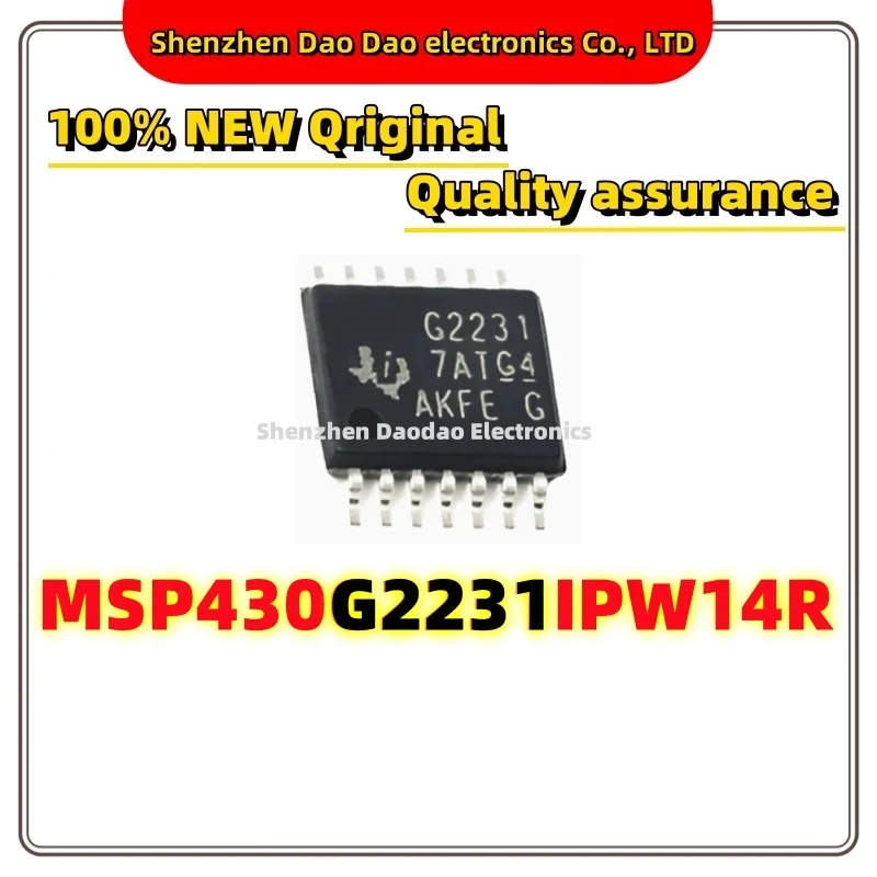 

5Pcs G2231 MSP430G2231IPW14R MSP430G2231IPW TSSOP-14 Microcontroller chip IC new original