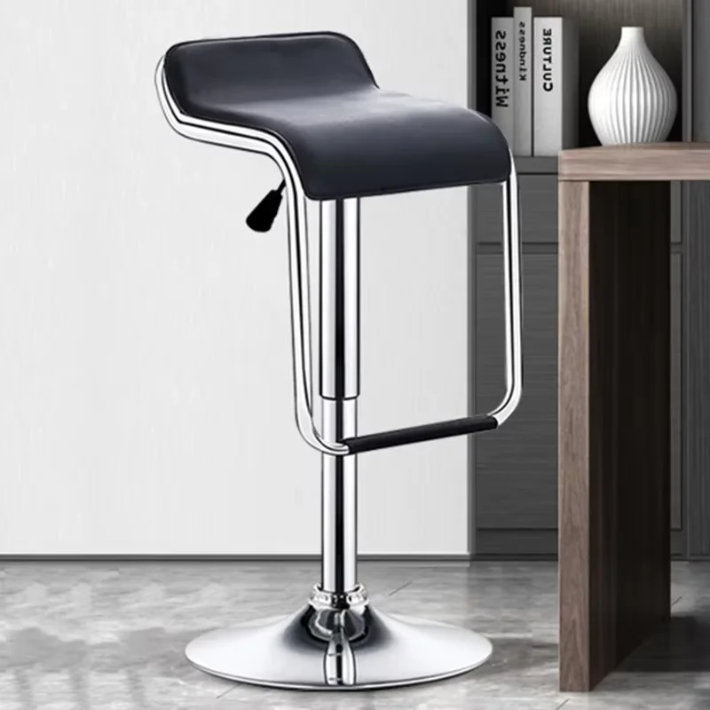 Kursi Bar Minimalis Salon, Kursi Bar Modern Berbahan Logam yang Dapat Disesuaikan, Kursi Putar Desainer yang Nyaman, Furnitur Barkrukken