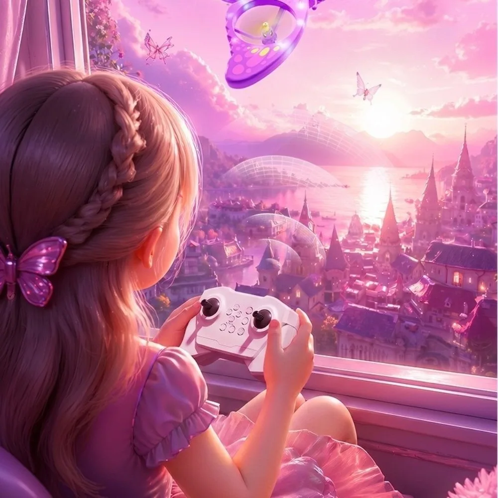 Glitter Butterfly Butterfly Airplane Gravity Sensing 2.4GHz RC Quadcopter Foam RC Remote Control Aircraft Boys/irls