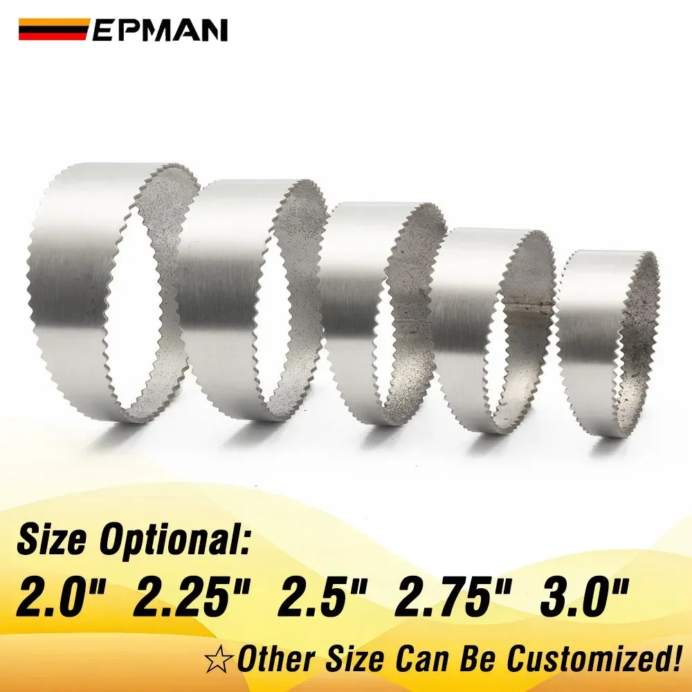 EPMAN Custom Universal Stainless Steel 304 Exhaust Pies Sawtooth Pie Cut - Angle Segment 15Degree | 1.5mm 1D Radius EPHJG