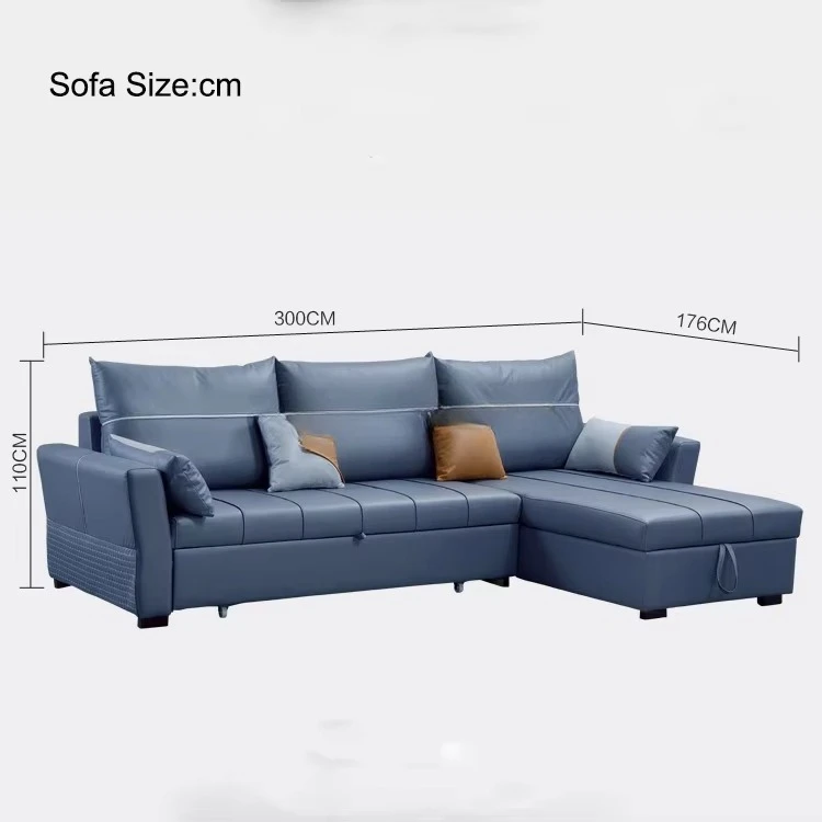 #Wood Frame Hard Quality Technology Fabric Sofa Bed Set Furniture Function Sofa Cum Bed With Storage Couch Bed