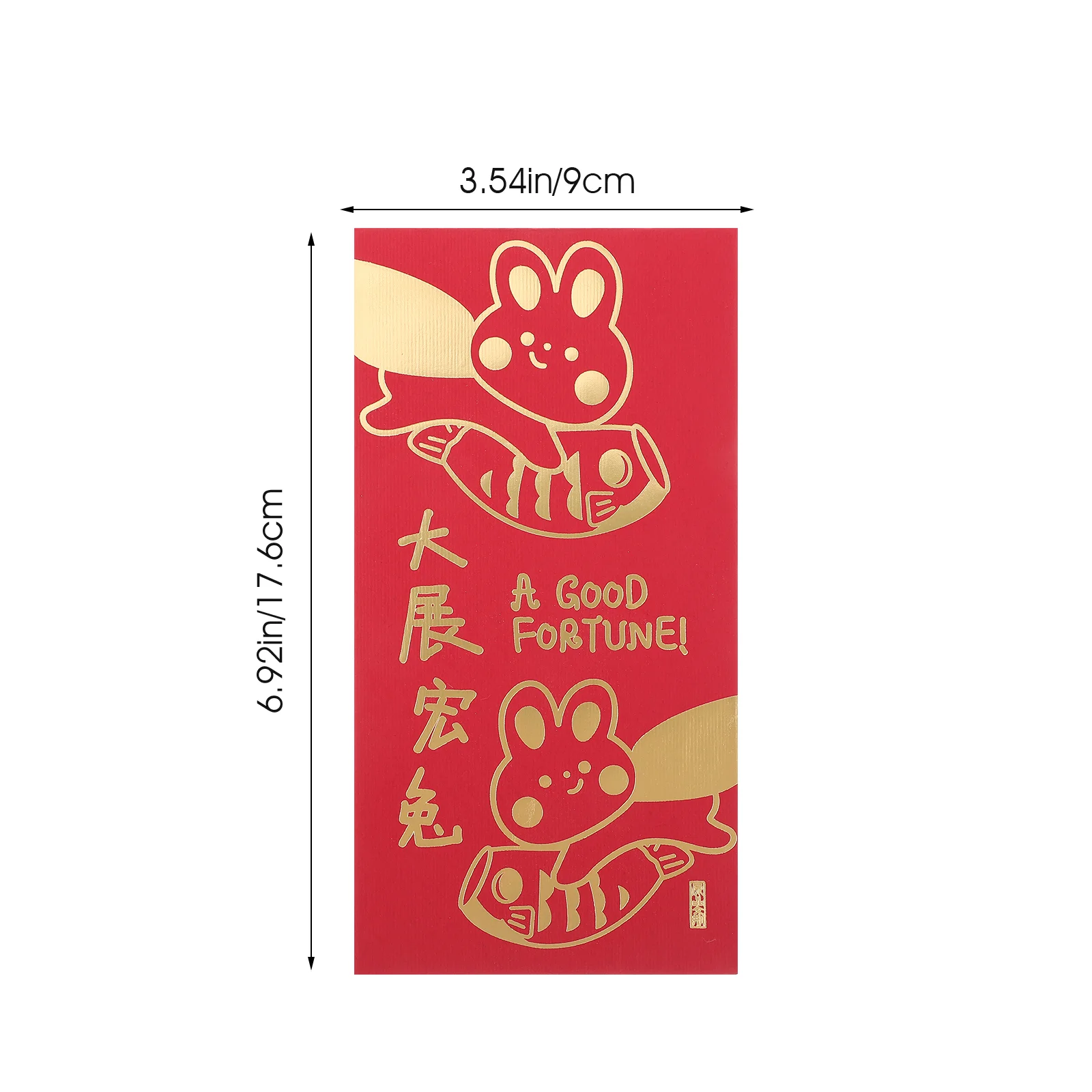 6 Pcs Year of The Rabbit Red Envelope Decor Decorative Packets Festive Envelopes Background