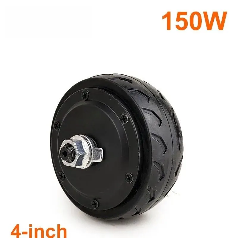 4 inch 24V 36V 150W Black Toothless Scooter Wheel Hub Motor Trunk Motor