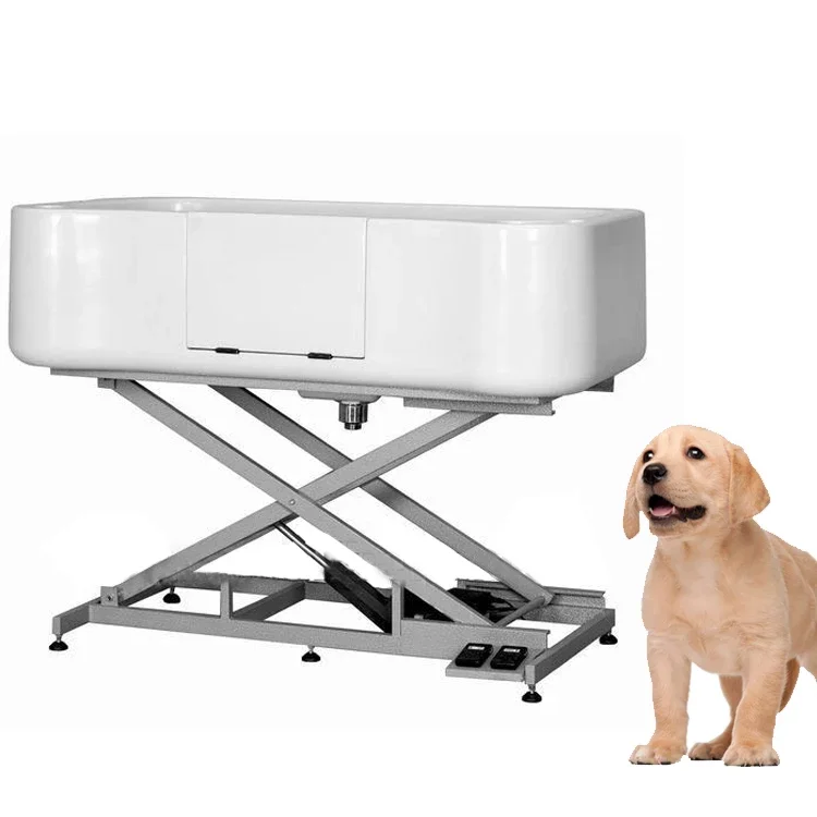 Luxury Electric lifting dog tub fiberglass bathtub dog grooming bathtub