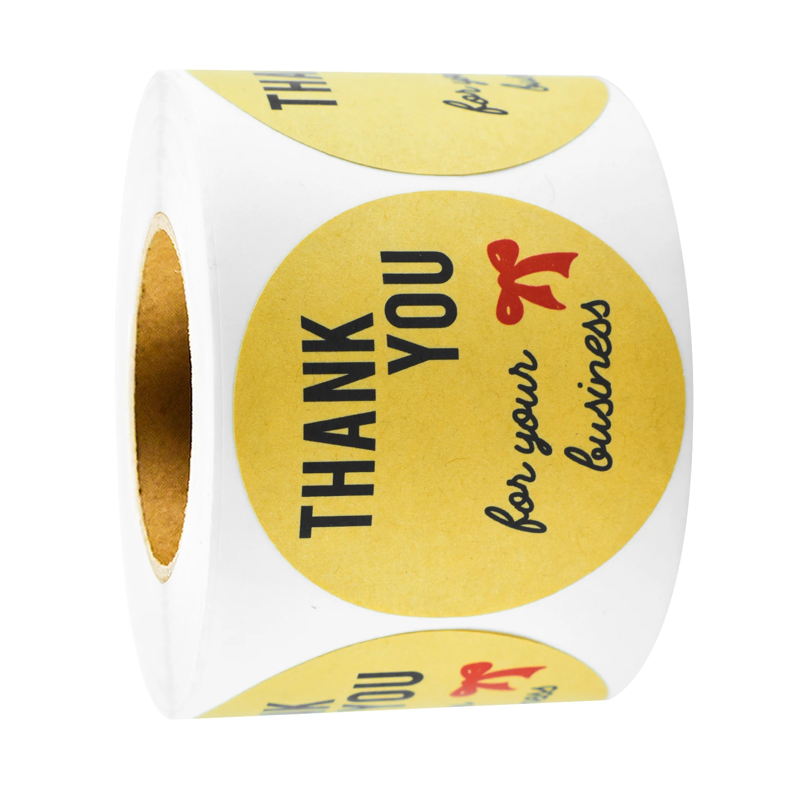 200Pcs 2in Kraft Paper Thank You Label Stickers, Decorative Labels, Packaging Box Decoration Stickers, Business Product Packaging Stickers, Gift Box Decoration Stickers, Party Gift Decoration Stickers, Envelope Sealing Decoration Stickers
