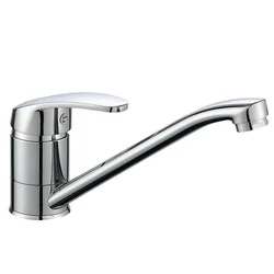 Grifo de cocina de un solo Mango, grifo giratorio, boquillas de agua de lavabo, accesorios de aleación de Zinc, agua fría y caliente
