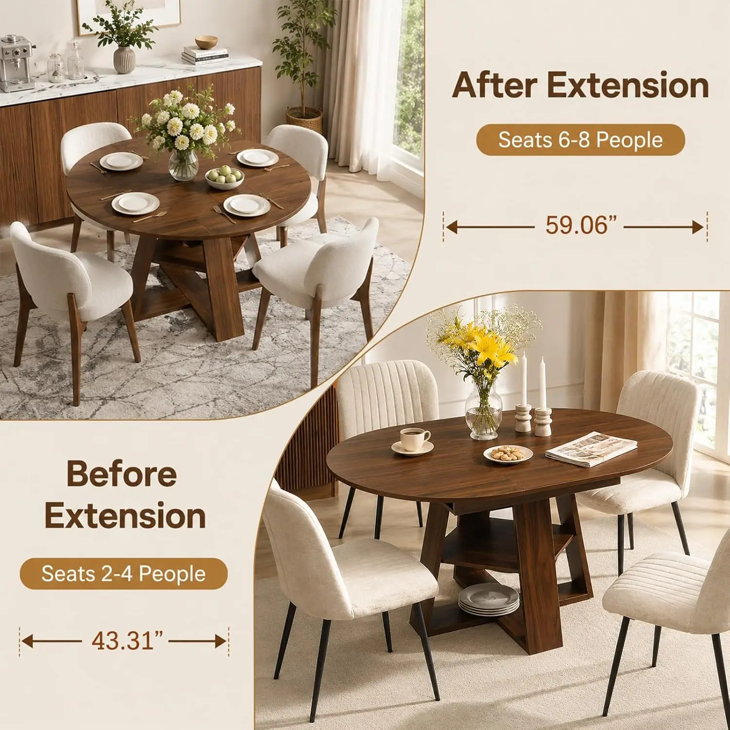 Thumbnail 4 - #6 Cheap Extendable Dining Tables Worth Buying