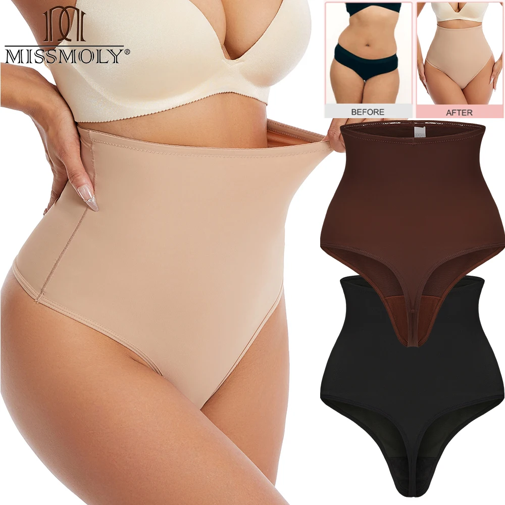 

High Waist Thong Panties Shapewear Women Sexy Thigh Slimming Tummy Control Body Shaper Ladies Anti-Chafing Stretch Underwear New