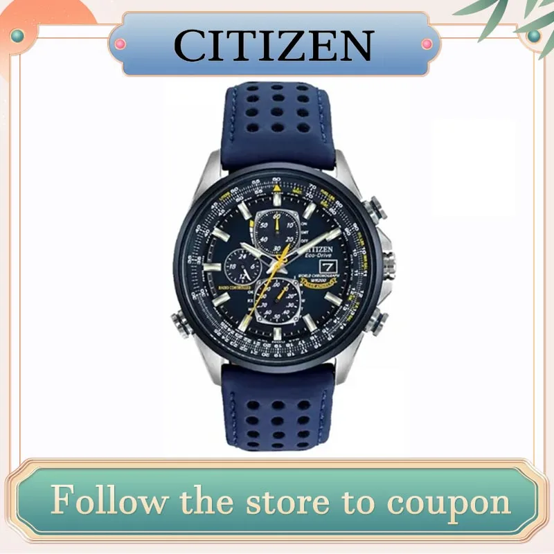 Citizen Original Watches for Men Genuine Blue Angels Date Display Waterproof Luminous Ecology-Drive Fashion Men's Watch