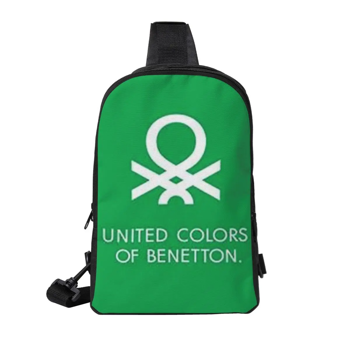 

United Colors Of Benetton Chest Bag Men Sling Crossbody Backpack Chest Bag Traveling Hiking Daypack Shoulder Bag